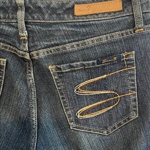 Seven7 Dark Blue Boot Cut Jeans